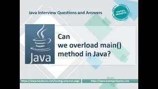 Can we overload main method in Java? | Overload Main Method in Java