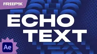 ECHO TEXT effect in your videos | Text animation | After Effects tutorial