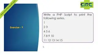 PHP Nested Loop Exercise -1 Video Tutorials