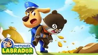 Detetive Labrador 🔍 - Não Coloque Coisas no Seu Nariz Nem Boca | Desenho Animado | BabyBus Português