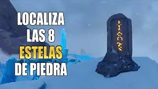 Genshin Impact - Localización de las 8 estelas de piedra (Mandoble Argento Estelar de las nieves)