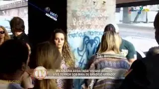 TV Fama:  Exclusivo veja imagens de Viviane Araújo logo após assalto