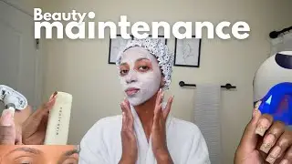 Monthly beauty maintenance routine | Nails, selfcare routine, brows, pedicure, etc.|