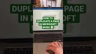 #shorts step by step guide to duplicate a page in Microsoft word 📄