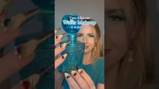 doing your makeup with water💧#asmr