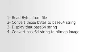 Android Tips: Convert bytes to Base64 String and convert Base64 String to Bitmap