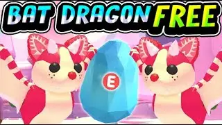 "HOW TO GET STRAWBERRY BAT DRAGON PET FOR FREE IN ADOPT ME!!" Adopt Me Update December 2022 (Roblox)