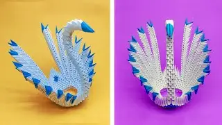 How to Make a 3D Origami Swan
