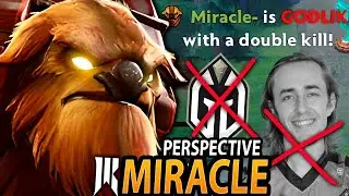How MIRACLE destroys GG and QUINN with Earthshaker — Miracle PERSPECTIVE Mid
