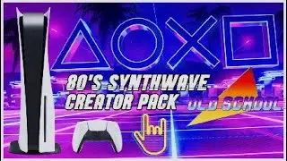 PS5 Sharefactory Studio Creator Pack - 80's Synthwave