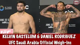 Kelvin Gastelum & Daniel Rodriguez weigh-in with New Weight limit for UFC Saudi Arabia