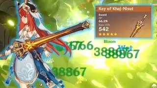 Nilou 71K HP AOE Bloom Damage Showcase | Nilou Key of Khaj-Nisut | Genshin Impact