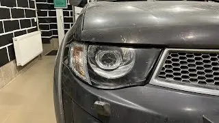 Mitsubishi L200 - тюнинг фар, установка диодных линз Expression