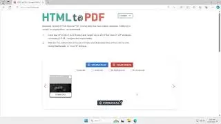 How to Convert HTML to PDF