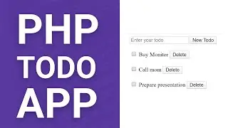 Todo app with PHP