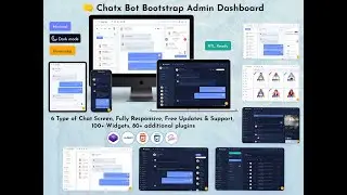 Chatbot LTR Dark Dashboard Bootstrap 5 Admin Web App Template