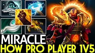 MIRACLE [Ember Spirit] How Pro Player 1V5 Game is Hard 7.22 Dota 2