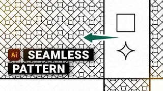 How to Create Seamless Pattern From Simple Shape in #AdobeIllustrator