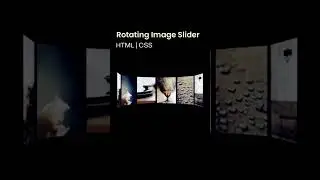 Rotating image slider using HTML CSS #slider #webdesign #webdevelopment #programming #shorts #viral