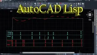 AutoCAD's Lisp for Offset, Elevation & Section | design levels for cut/fill.