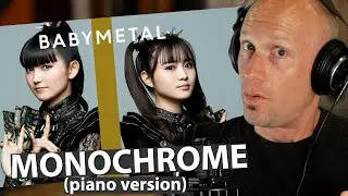 First time hearing BABYMETAL, "Monochrome" PIANO version! (Reaction & Vocal ANALYSIS)