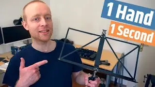 How to fold a music stand // Quick tip