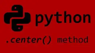 Python center() string method