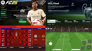 FIFA 16 MOBILE MOD EA SPORTS FC 25 ANDROID OFFLINE ALL TOURNAMENT NEW KITS 2024/25 LATEST TRANSFERS