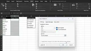 How to Add Drop Down Lists in Excel