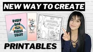 Create PRINTABLES to Sell Online Using Kittl