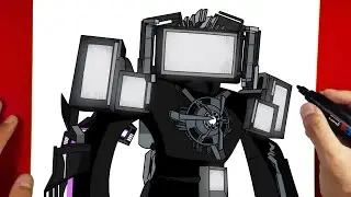 How to Draw Titan Tv Man Multverse || skibidi toilet multiverse 042