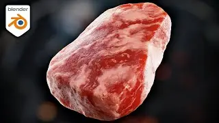 Procedural Raw Beef Steak Material 🥩 (Blender Tutorial)