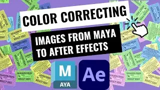 Color Correcting Images From Maya to After Effects