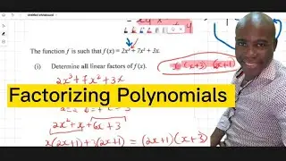 Factorizing Polynomials[Finding Linear Factors] #dellymathsconcepts #cxcmaths #gcse #addmathform5