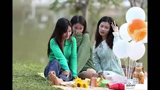 Candid feet and sole of 3 Beautiful Asian College Girls