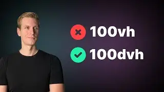 Use 100dvh, not 100vh (CSS Units)