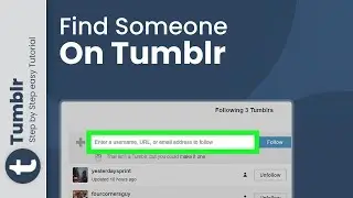 How to find someone on Tumblr 2024 (Fast and Simple)