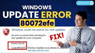 Windows Update Error 80072efe? FIX IT (2-Step Guide) | How to Fix Error Code 80072EFE (Solved)