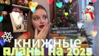 КНИЖНЫЕ ПЛАНЫ НА ГОД ❤️‍🔥 | что буду читать в 2025? 🤔