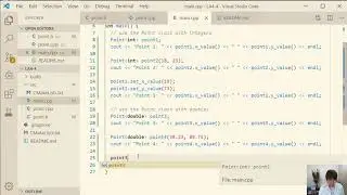 Use the template Point class with doubles