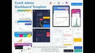 Bootstrap 5 Admin Template with Responsive Dashboard UI Kit- CrmX