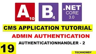 Creating Admin Authentication Handler -2 | - ASP.NET CORE 3 | Angular 10 | Bootstrap 4