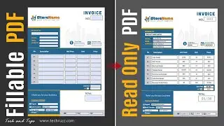 How to Save Fillable PDFs as Read Only PDF | How to Convert Fillable PDF to Read Only PDF