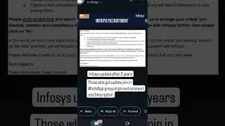 Infosys virtual pre training mail after 2 years #infosys #2022batch #onboarding