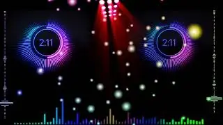 1minute audio visualizer black screen video | music player icon background effects | editing