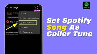 How To Set Spotify Song As Caller Tune in  iOS /Android 2024