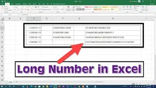 [SOLVED] How to type long digit number in Excel | How to type bank account number in excel...