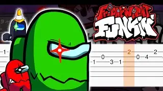 Reactor - Friday Night Funkin Vs. Imposter V3 - Guitar tutorial (TAB)