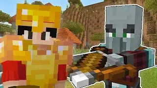 Raiding A Pillager Outpost in Minecraft!