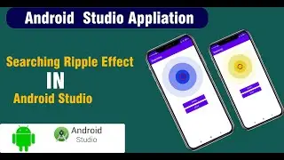 Searching device UI a ripple animation android Background| Ripple Effect in android studio